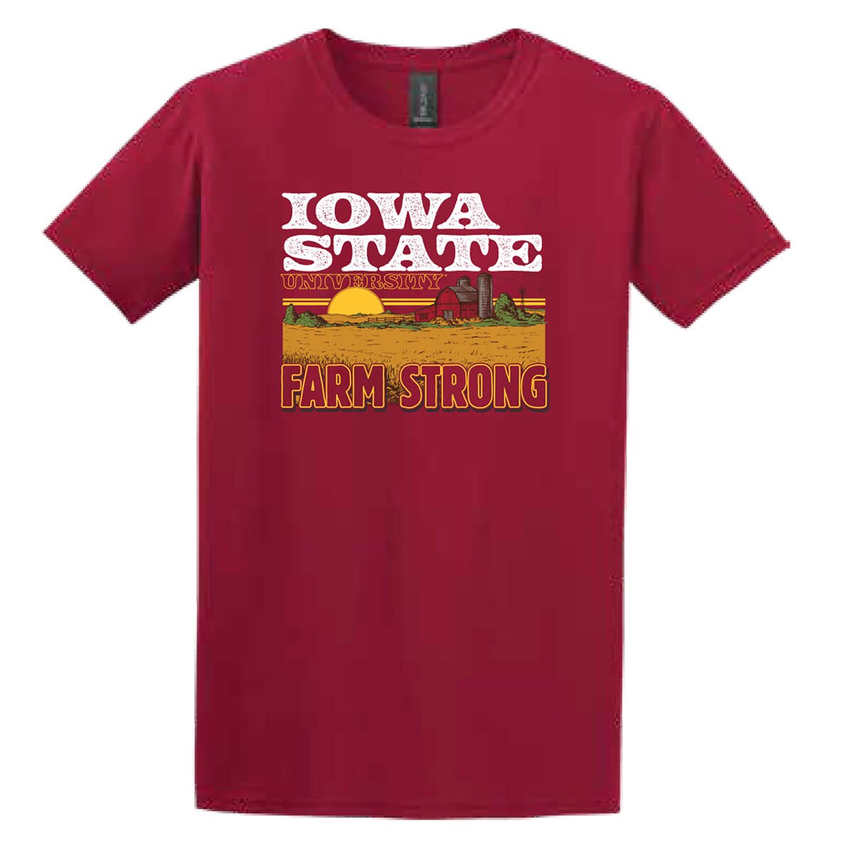 College House Iowa State Cardinal Farmstrong Sunrise ISF26 Short Sleeve T-Shirt vendor image